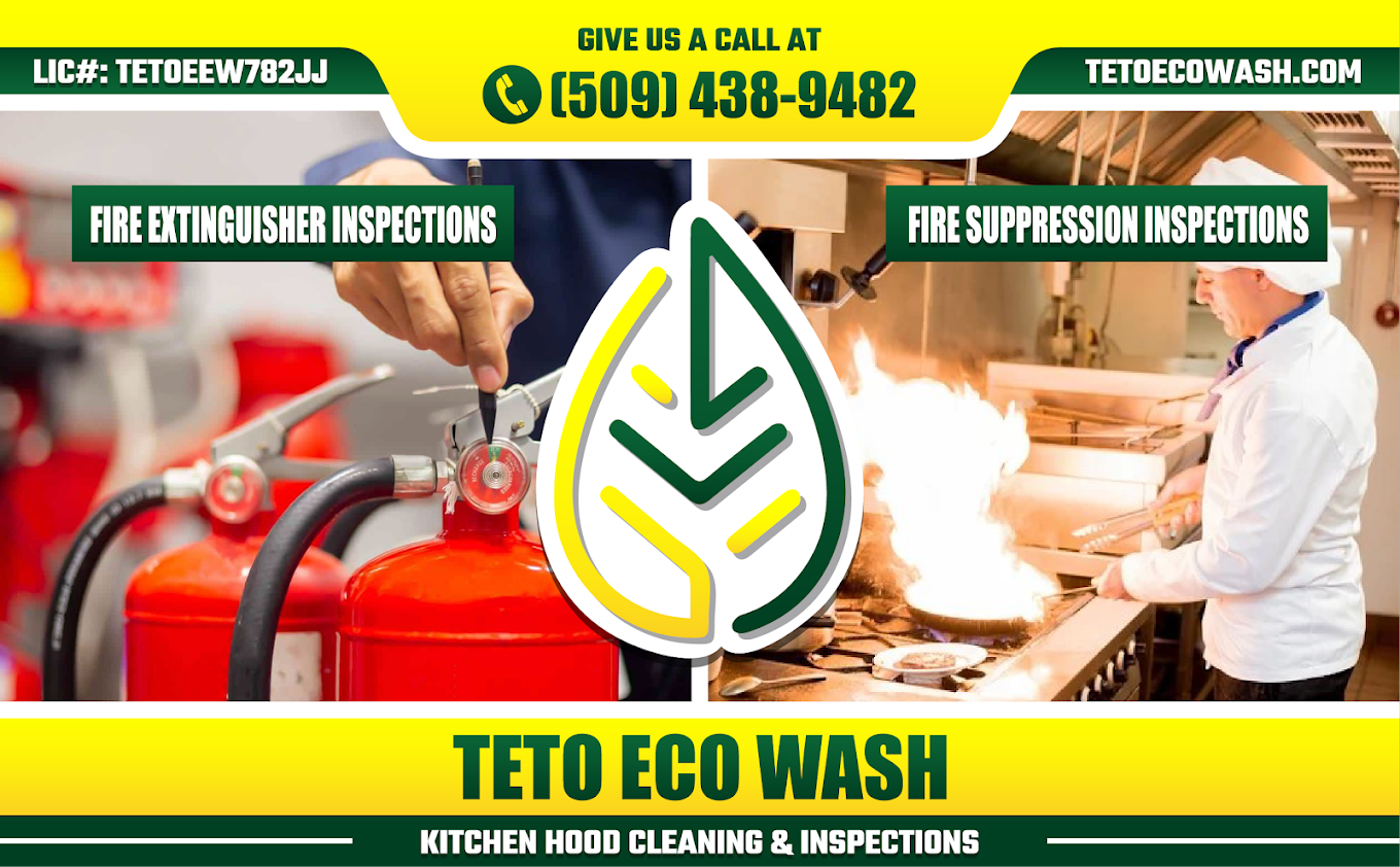 TETÓ Eco Wash crew cleaning a commercial dumpster in the Tri-Cities, WA